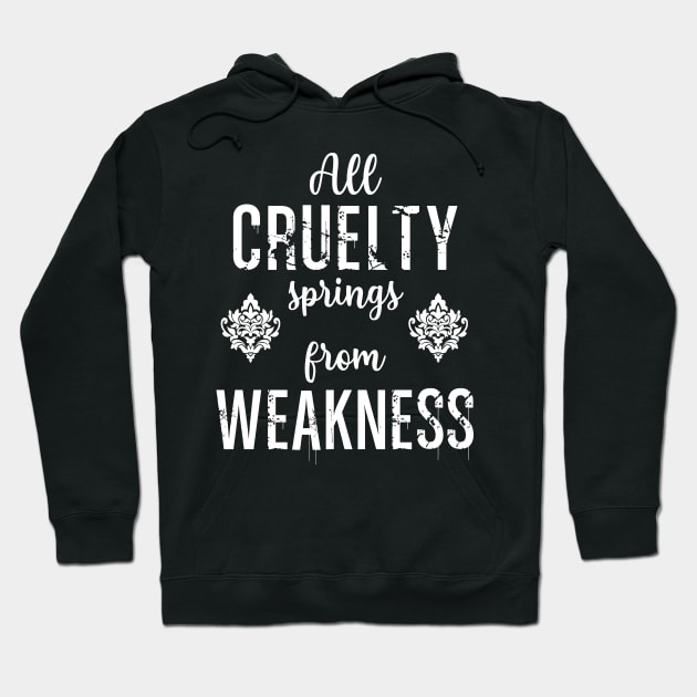 Cruelty is Weakness | Seneca The Younger Hoodie by jverdi28